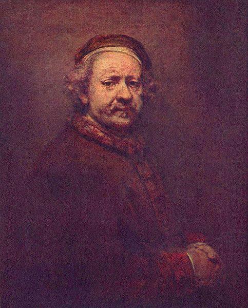 Dated 1669, the year he died, though he looks much older in other portraits. National Gallery, REMBRANDT Harmenszoon van Rijn